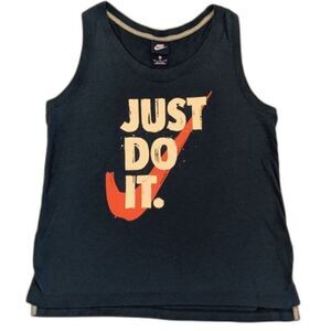 Nike Women's Navy Muscle Racerback Tank Top, Size Medium